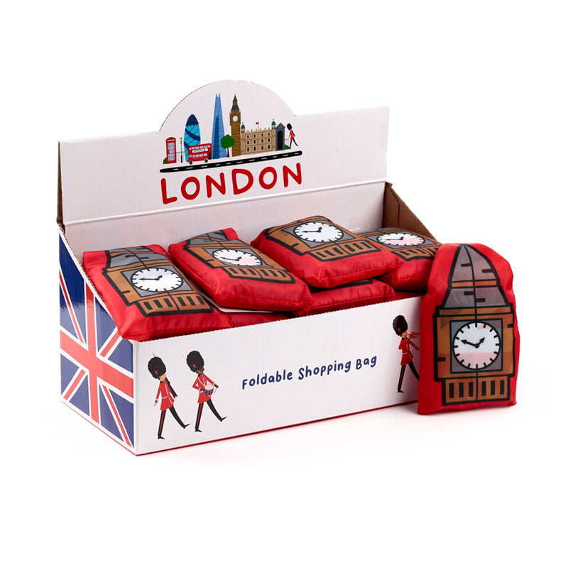 Handy Foldable Shopping Bag - London Icons Big Ben FBAG10B-0