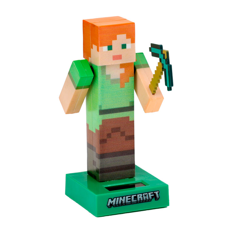 Collectable Licensed Solar Powered Pal - Minecraft Alex FF138-0