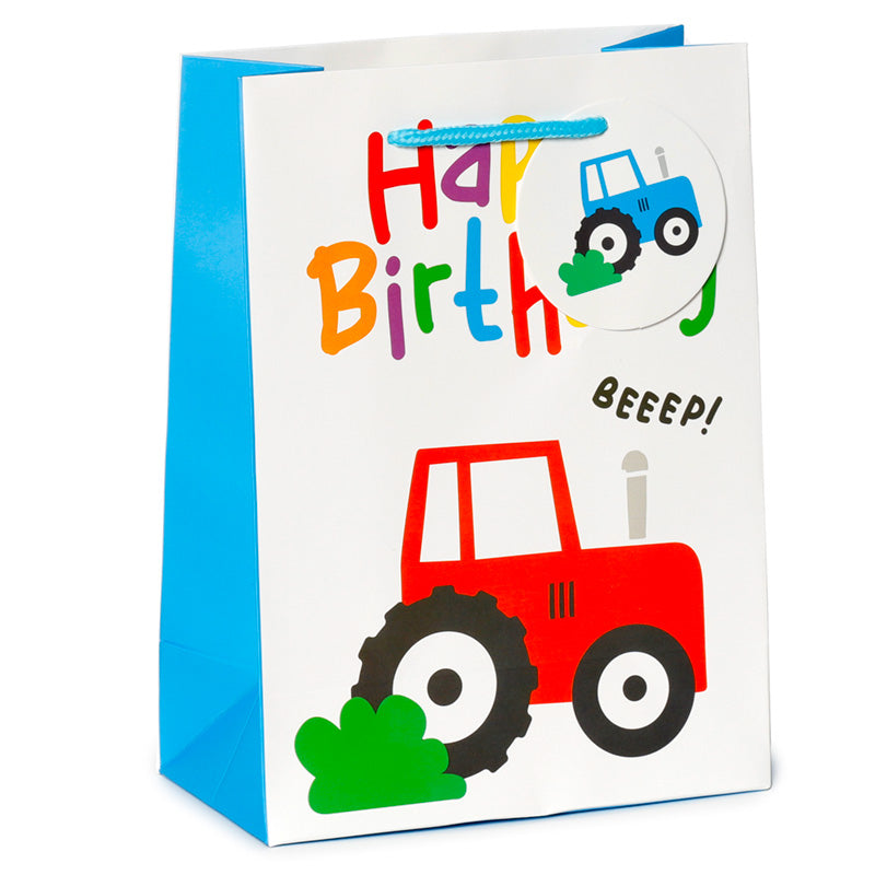 Gift Bag (Medium) - Happy Birthday Little Tractors GBAG93B-0