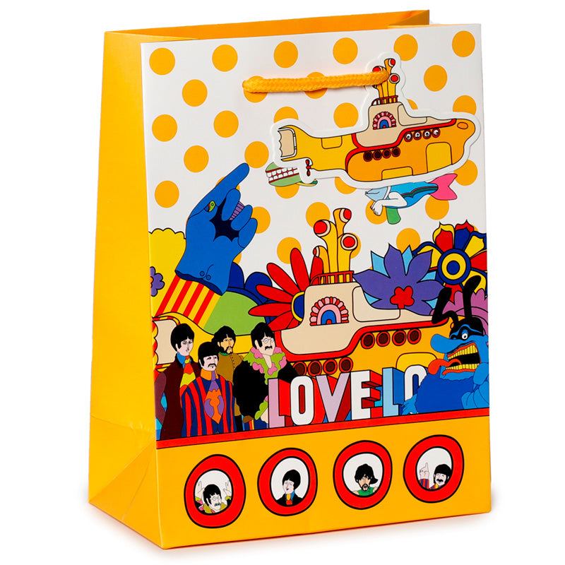 Gift Bag (Medium) - The Beatles Yellow Submarine LOVE GBAG96B-0