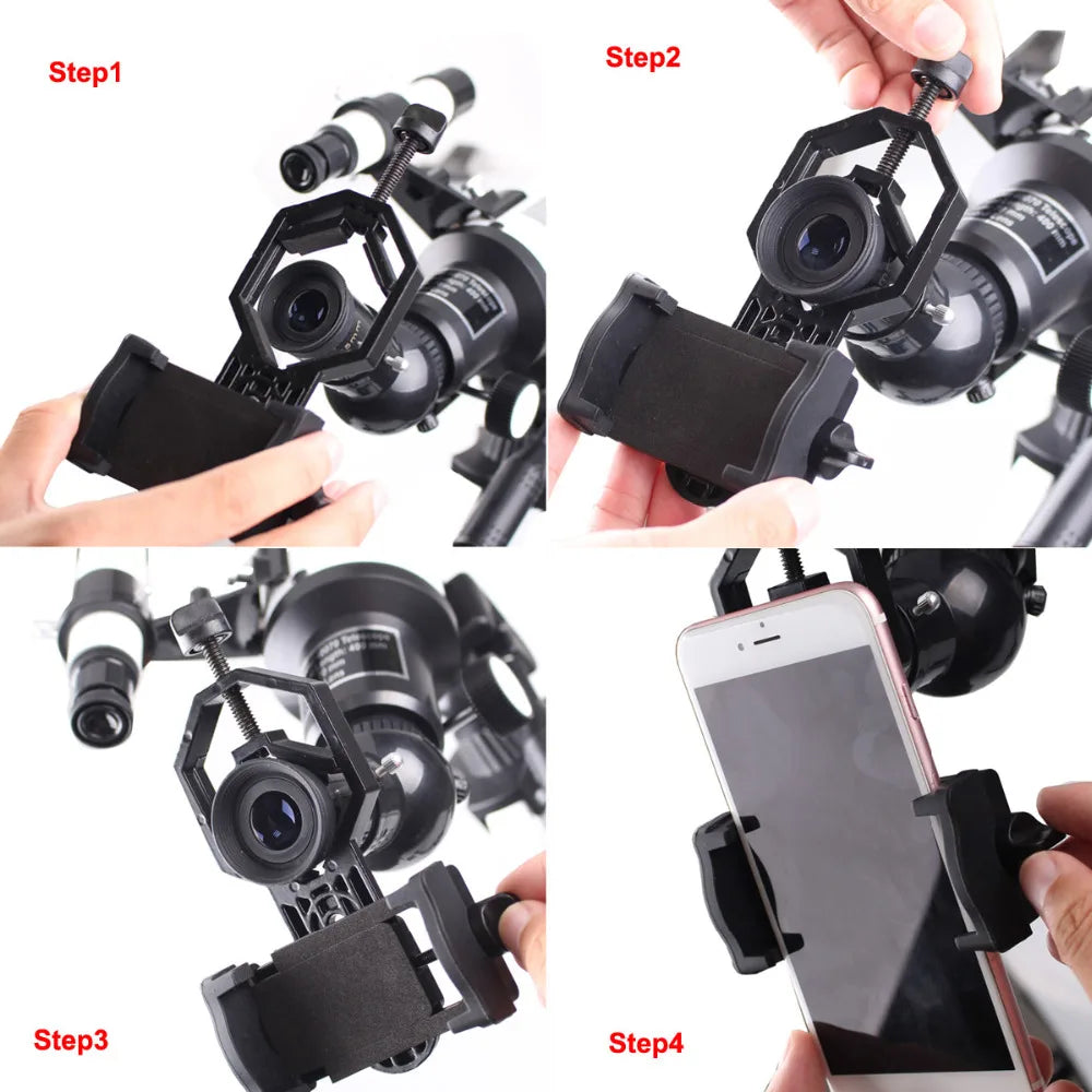 SVBONY Universal Cell Phone Adapter Mount Support Eyepiece Diameter 25-48mm for Binocular Monocular Spotting Scope Telescope