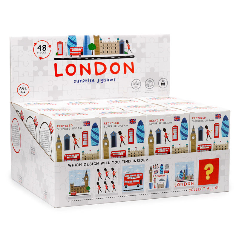 48pc Recycled Jigsaw Puzzle - London Souvenir Surprise  JIG03-0