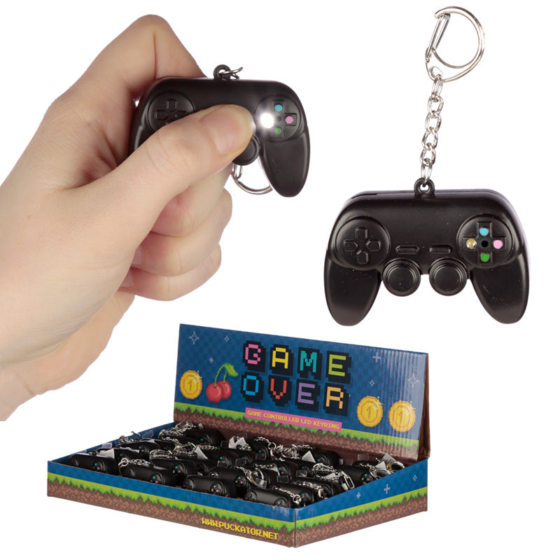 LED Light & Sound Keyring - Game Over KEY169-0