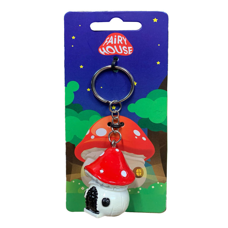 Novelty Keyring - Toadstool Fairy House KEY272-0