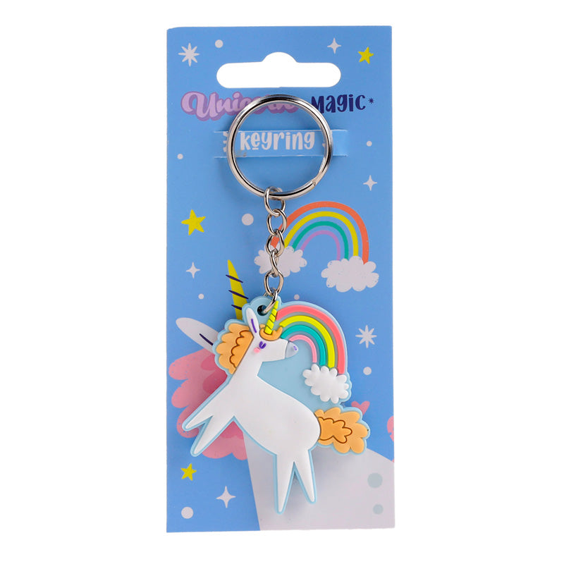 PVC Keyring - Unicorn Magic Orange KEY287-0