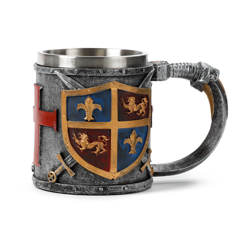 Decorative Tankard - Gold and Silver Coat of Arms KN214-0