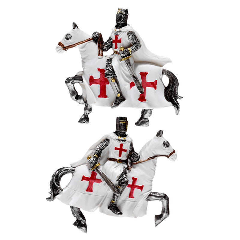 Souvenir Magnet - Crusader Knight on Horseback Defender KN221-0