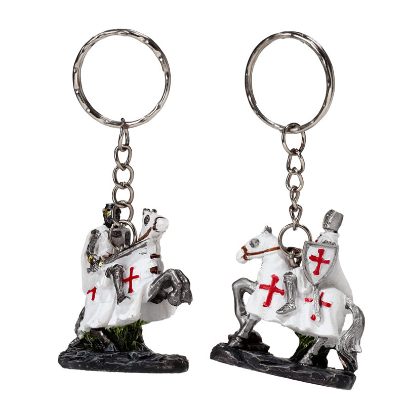 Novelty Keyring - Crusader Knight on Horseback Defender KN223-0