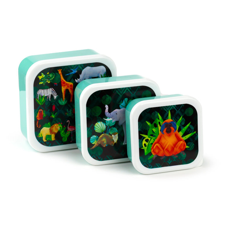 Lunch Boxes Set of 3 (M/L/XL) - Animal Kingdom LBOX111-0