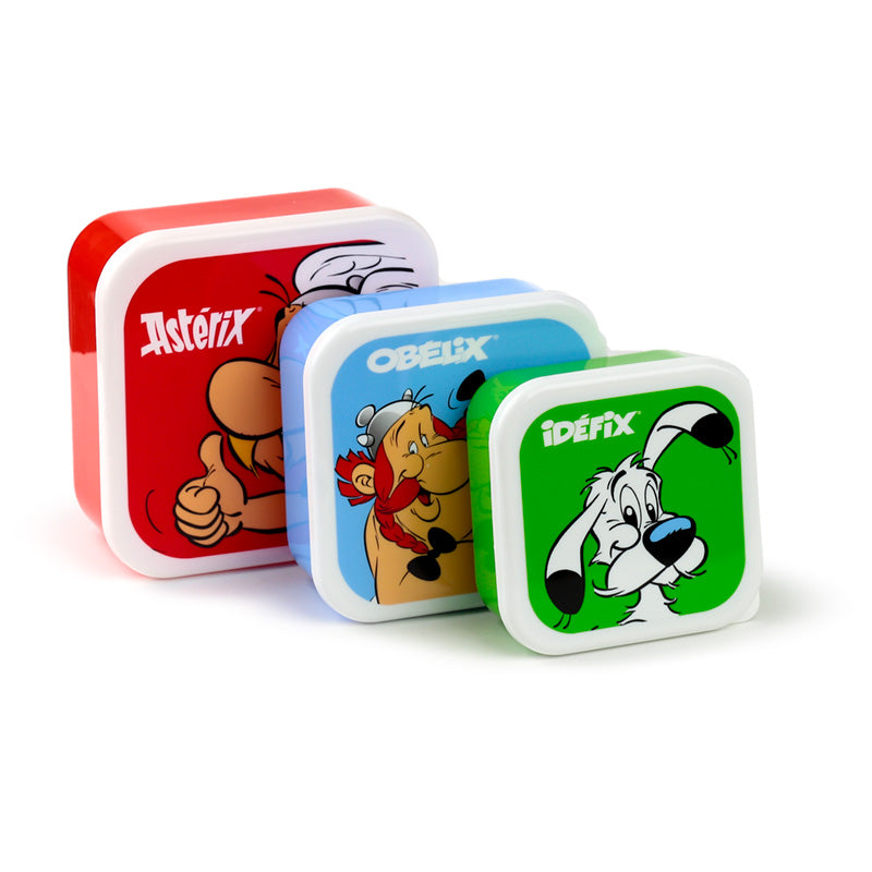 Lunch Boxes Set of 3 (M/L/XL) - Asterix, Obelix & Dogmatix (Idefix) LBOX57-0