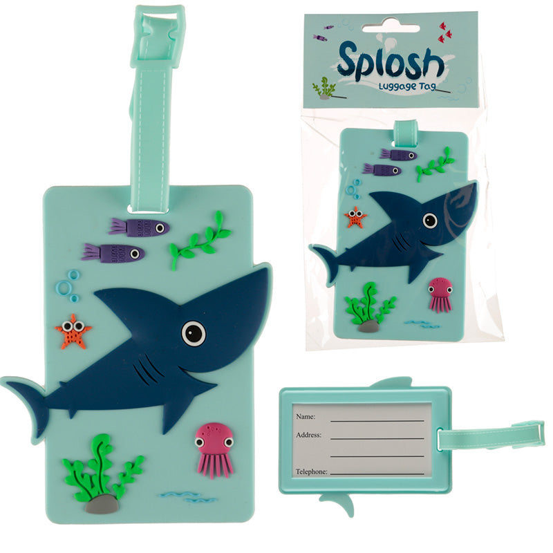 PVC Luggage Tag - Splosh Shark LUT15-0