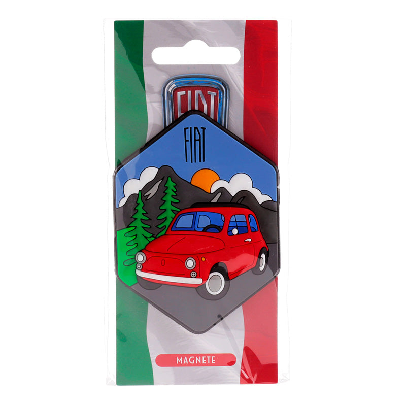 PVC Magnet - Fiat 500 Dolomite Mountains MAGNP54-0