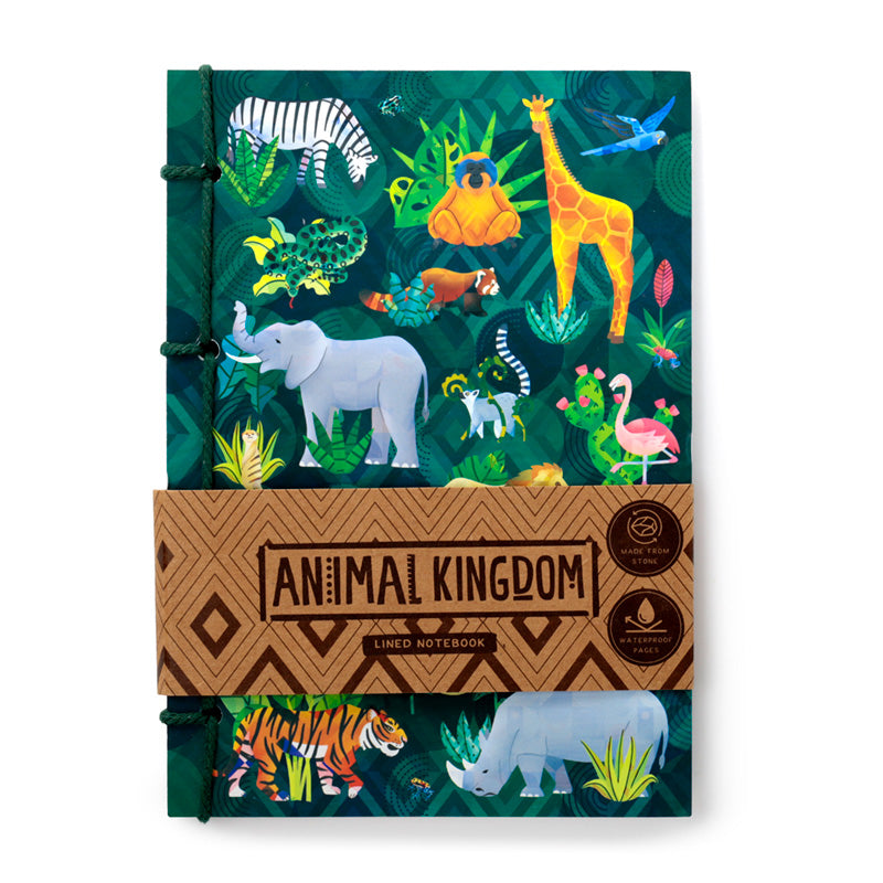 Stone Paper A5 Lined Notebook - Animal Kingdom MEMO101-0