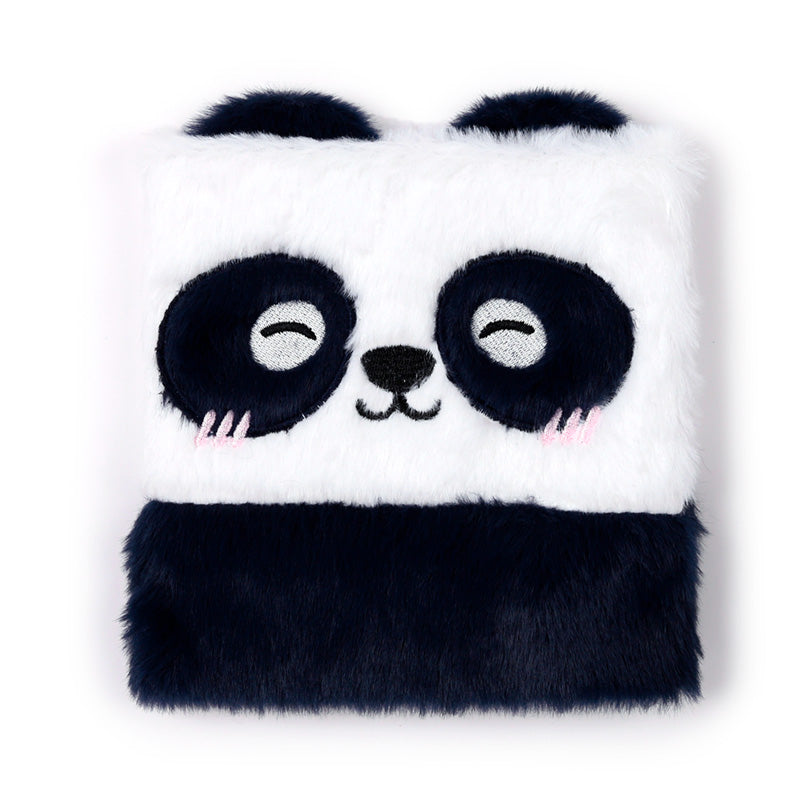 Fluffy Plush Notebook - Adoramals Panda MEMO115-0