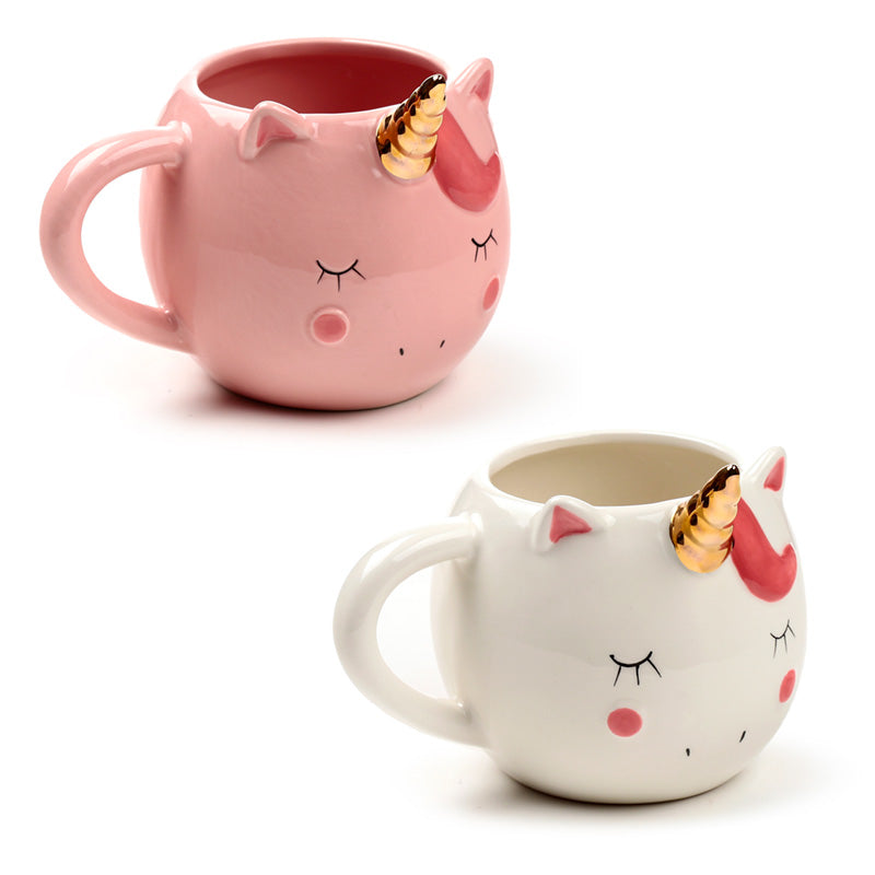 Novelty Shaped Ceramic Mug - Enchanted Rainbows Unicorn MUG316-0