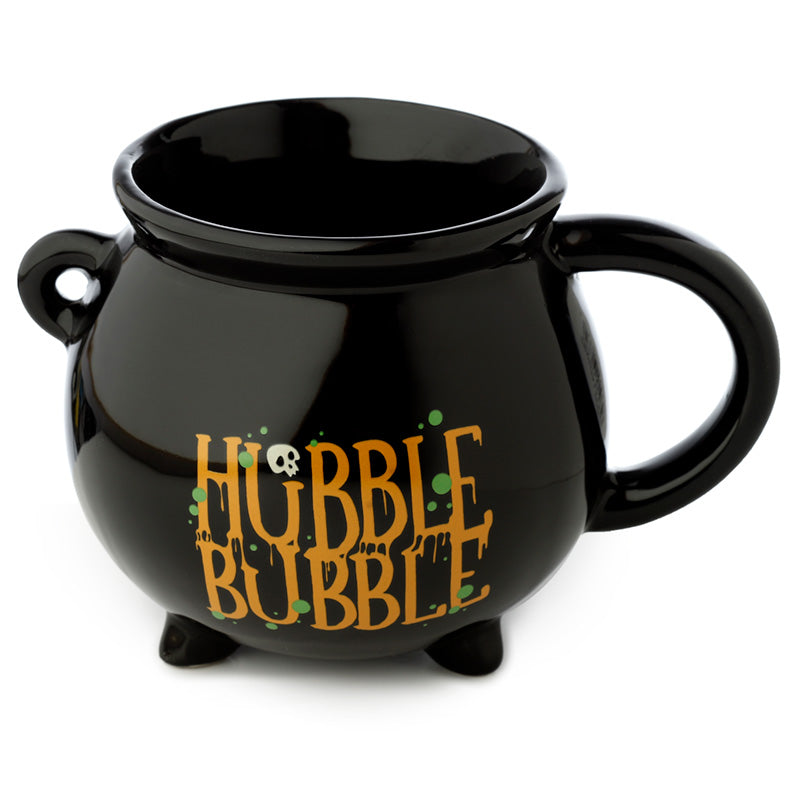 Hubble Bubble Black Cauldron Ceramic Shaped Mug MUG402-0