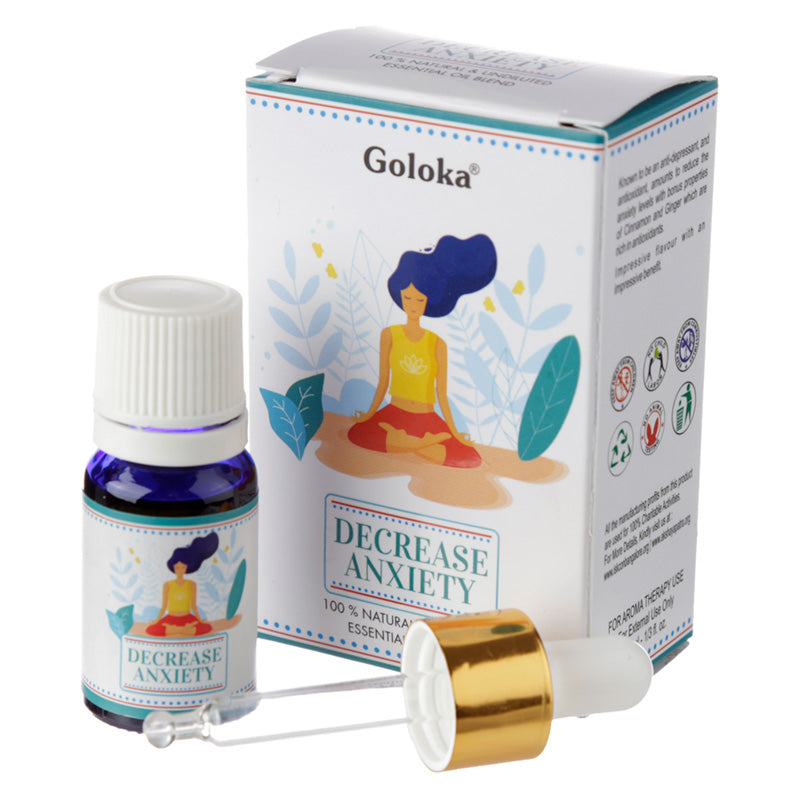 Goloka Blends Essential Oil 10ml - Decrease Anxiety OILB02-0