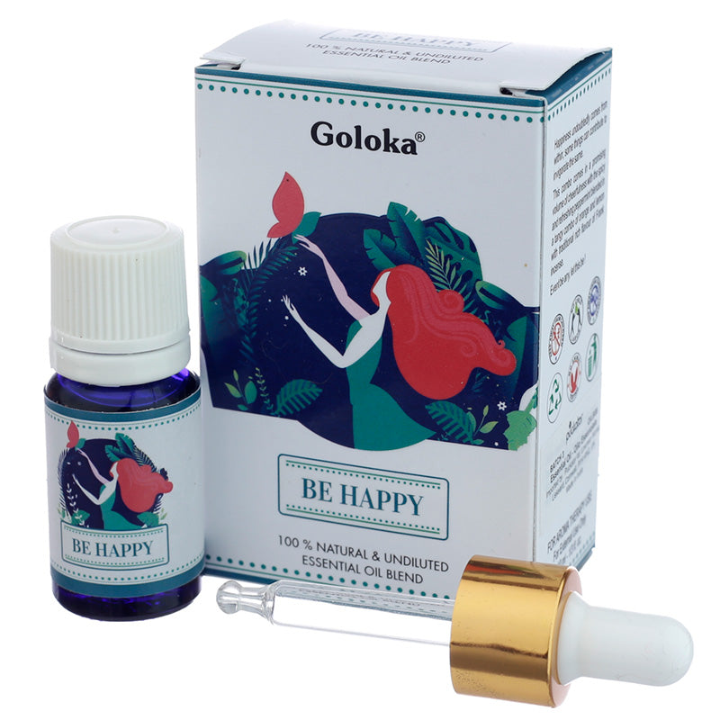 Goloka Blends Essential Oil 10ml - Be Happy OILB08-0