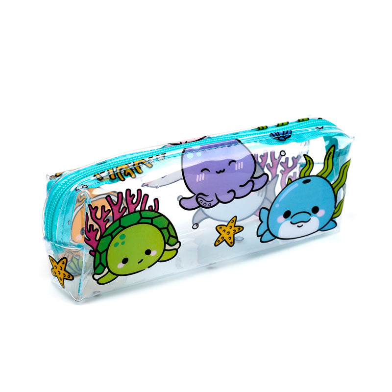 Clear Window Pencil Case - Adoramals Ocean PCASE80-0