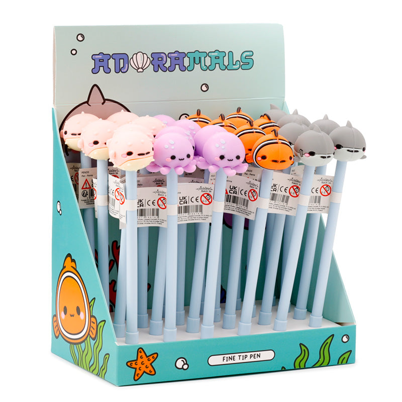 Fine Tip Pen with Topper - Adoramals Sealife PEN233-0