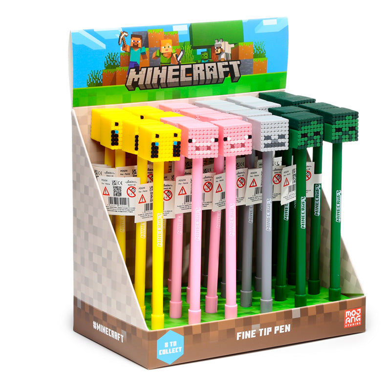 Fine Tip Pen - Minecraft (Pig/Bee/Zombie/Skeleton) PEN254-0