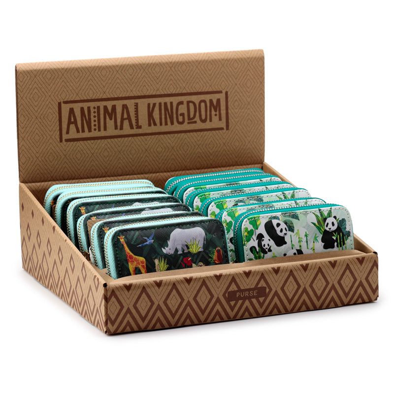 Small Zip Around Wallet - Animal Kingdom PUR130-0