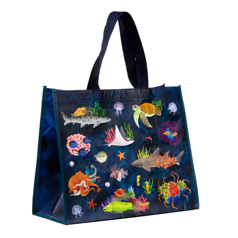 Recycled RPET Reusable Shopping Bag - Marine Kingdom RPBAG32-0