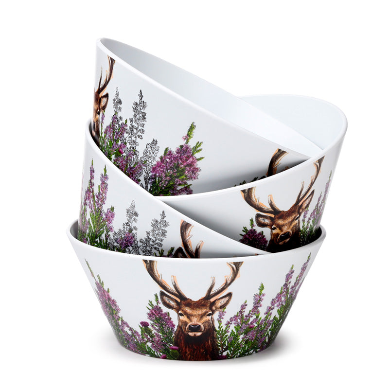 Recycled RPET Set of 4 Picnic Bowls - Wild Stag RPBOWL20-0