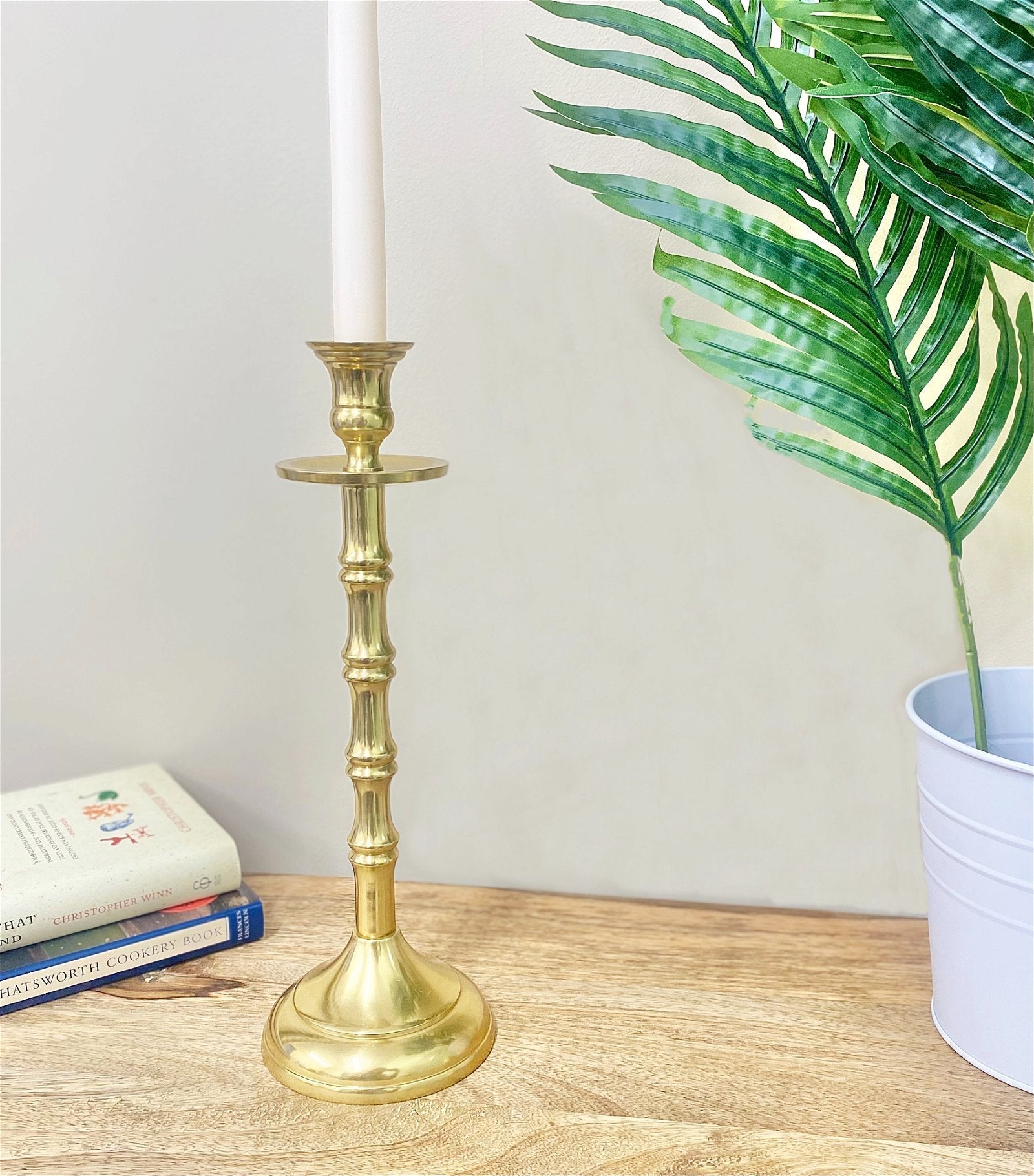 Brass Metal Dinner Candlestick 30cm-3