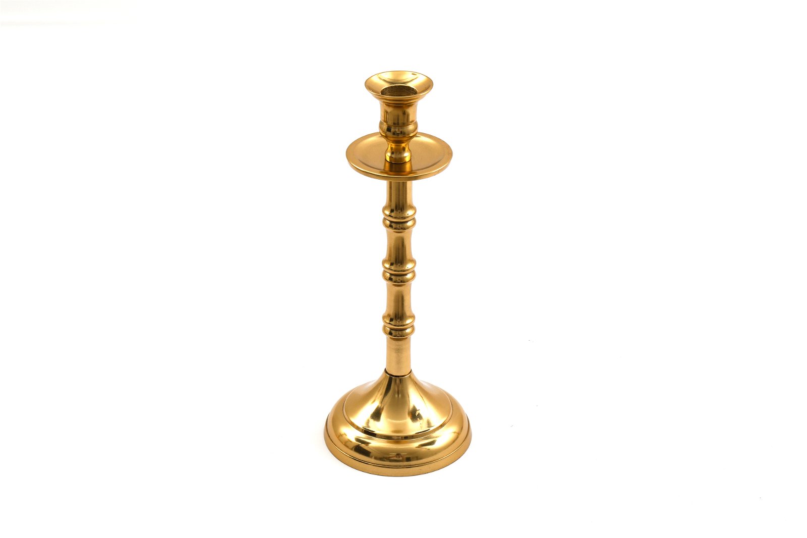 Brass Metal Dinner Candlestick 27cm-0