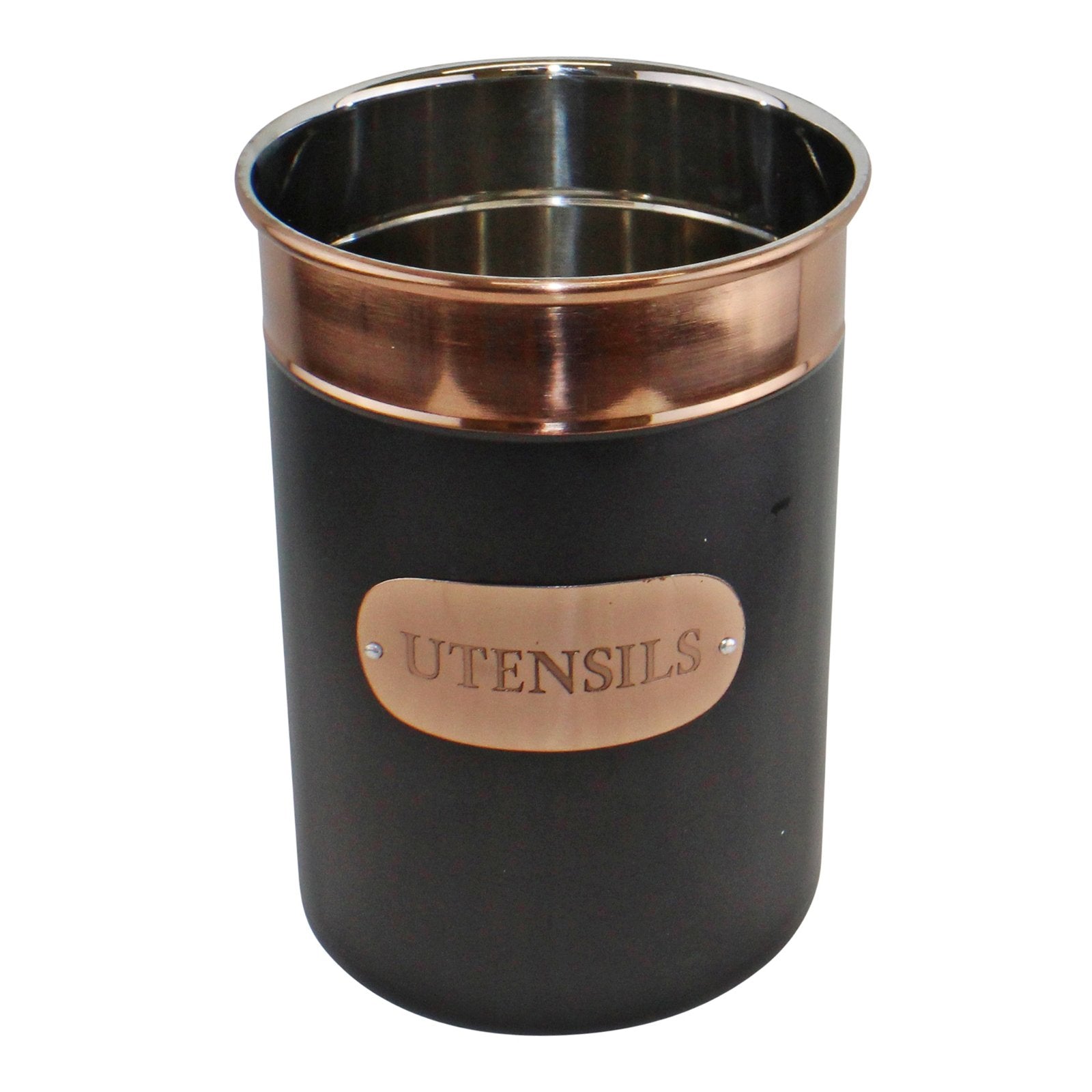 Black & Copper Utensil Pot-2