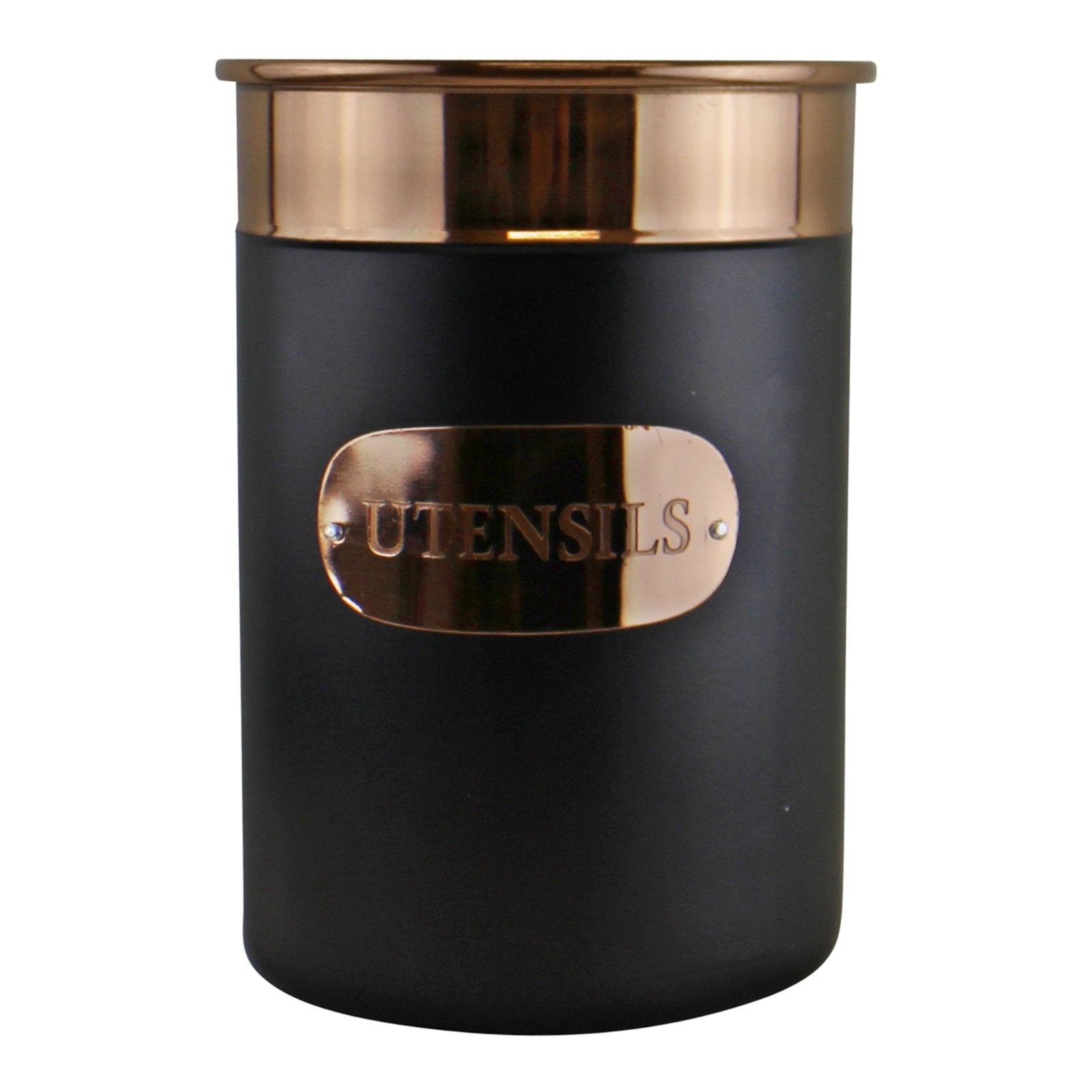 Black & Copper Utensil Pot-0