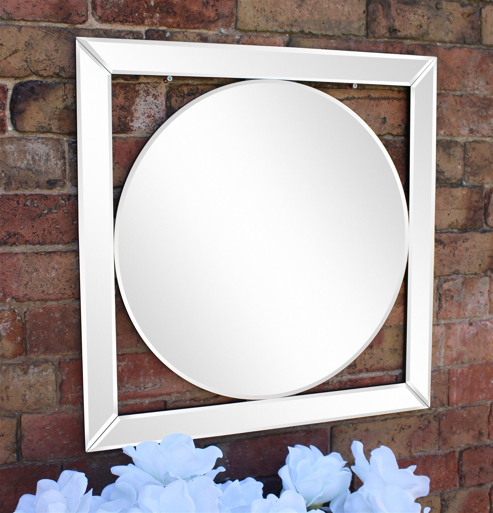 Bevelled Edge Deco Style Mirror 60cm-1