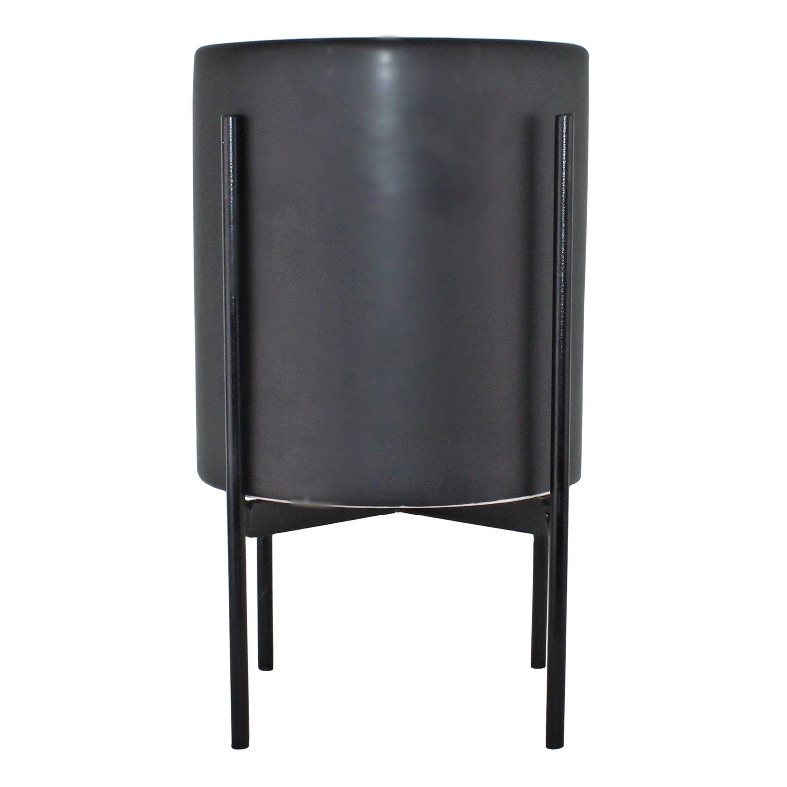 Black Planter Metal Stand 28cm-3