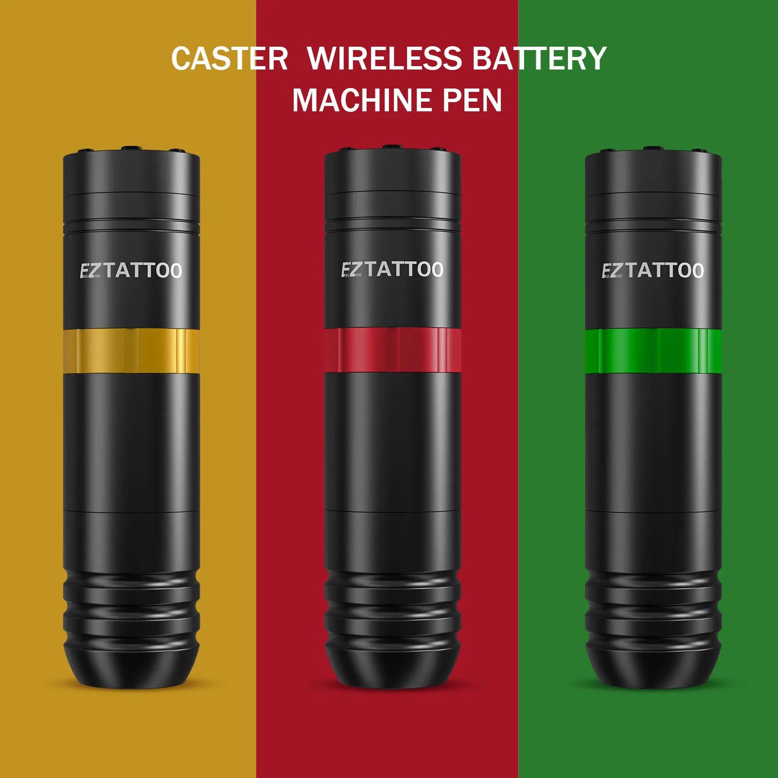 EZ Caster Wireless Cartridge Tattoo Machine pen  Rotaty Battery Pen with Portable Power Pack 1500mAh LED Digital Display