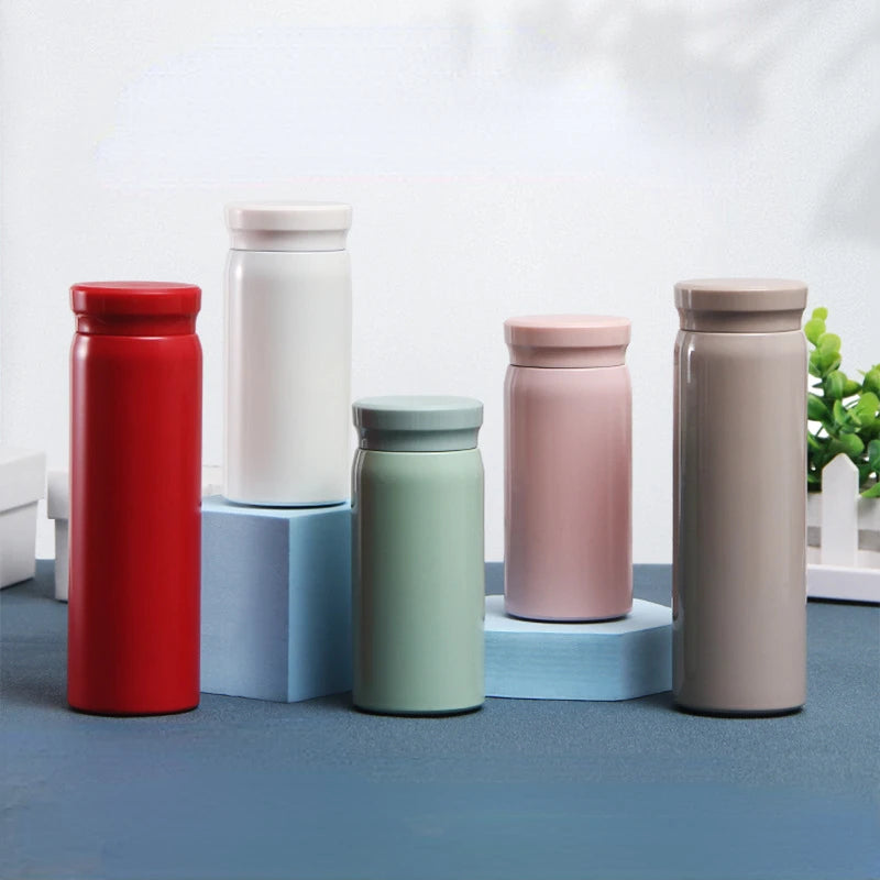 200ml 300ml Pocket Thermos Cup Stainless Steel Thermos Cup Insulated Thermos Flask Water Tea Coffee Cup Camping Water Bottle