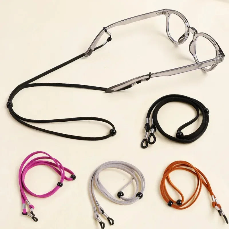 Men Leather High Quality Anti-slip Sunglasses Lanyard Strap Eyeglass Reading Glasses Chain Cord Holder Glasse Necklace Unisex