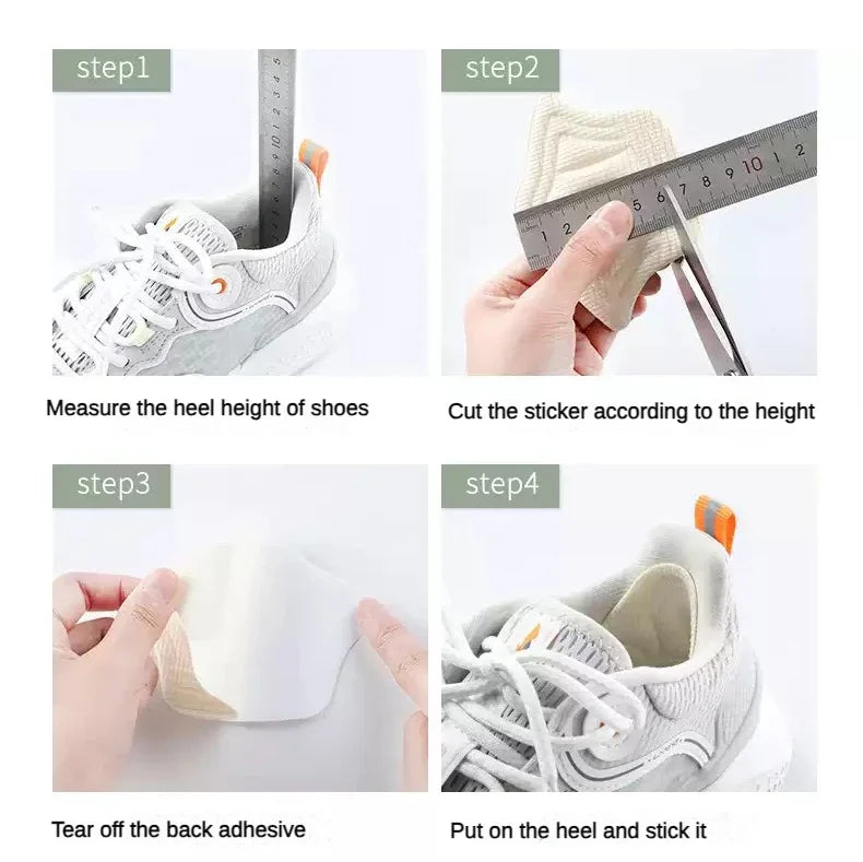 10Pcs Heel Insoles for Shoes Patch Heel Pads for Sport Shoes Adjustable Size Feet Pad Insole Shoe Heel Protector Back Sticker