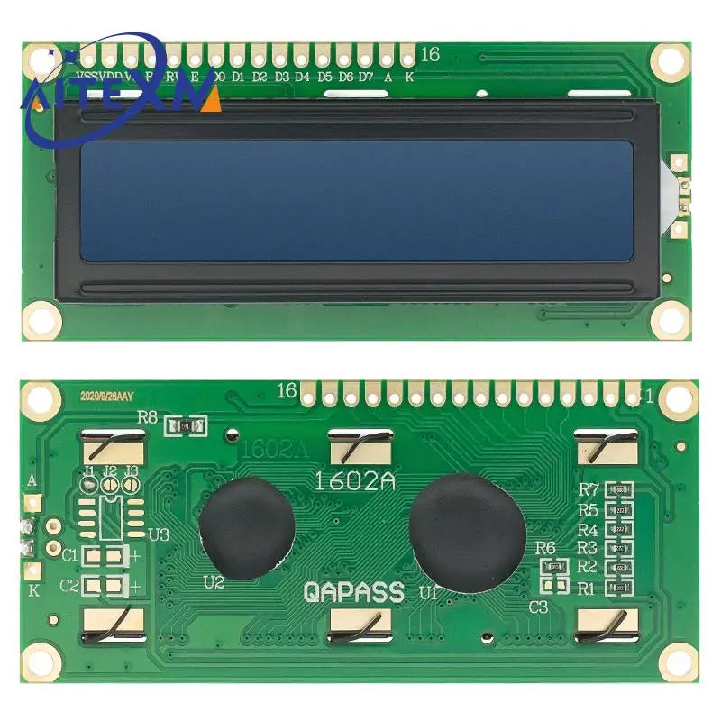 LCD1602 I2C Display Module Blue Green Screen 5V PCF8574 IIC Adapter Llate for Arduino