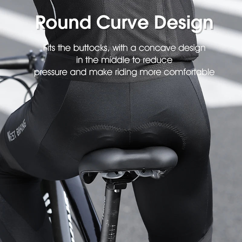 WEST BIKING Bike Saddle MTB Mountain Road Bike Seat PU Leather Gel Filled Cycling Cushion Comfortable Shockproof Bicycle Saddle