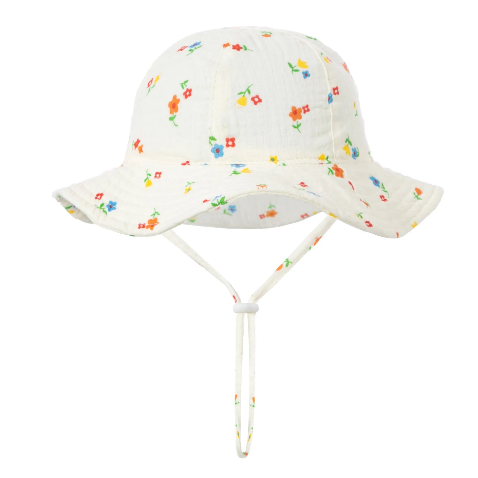 Baby Cotton Bucket Hat New Children Sunscreen Outdoor Caps Boys Girls Print Panama Hat Unisex Beach Fishing Hat For 3-12 Months