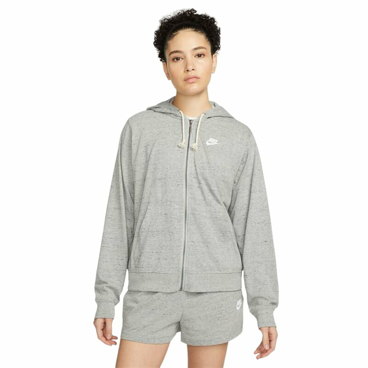 Women's Sports Jacket Nike Sportswear Gym Vintage Grey-0