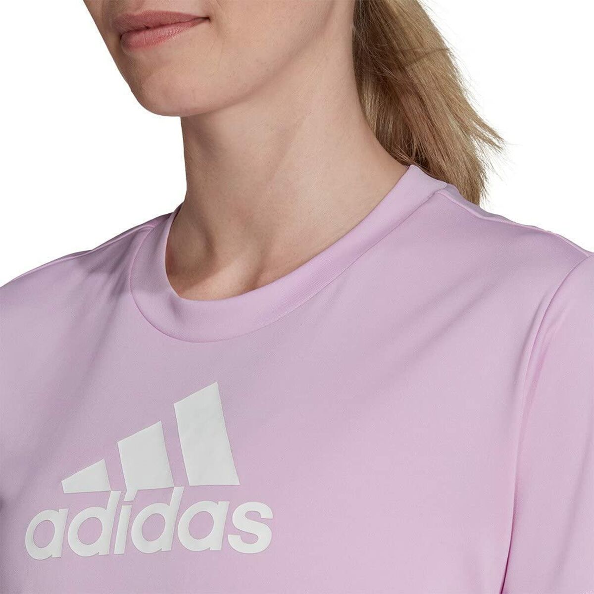 Women’s Short Sleeve T-Shirt Adidas Primeblue Plum-3