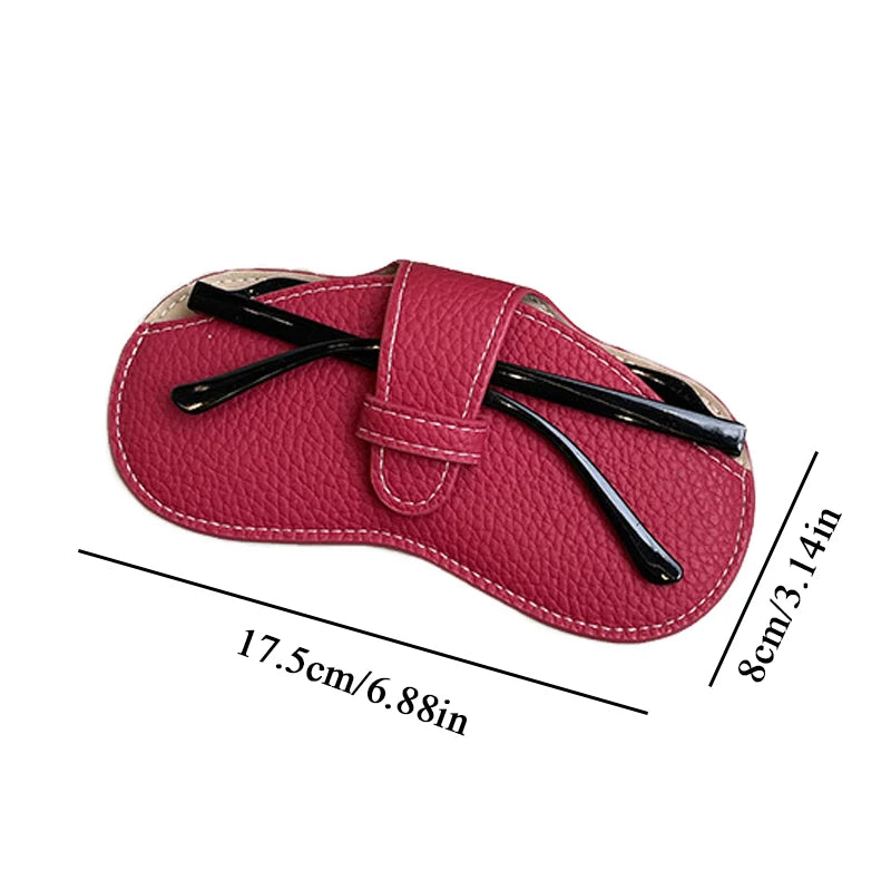 Glasses Case Women Leather Soft Glasses Bag Fashion Portable Sunglasses Box Bag Accessories Eyeglasses Case Sunglasses Box