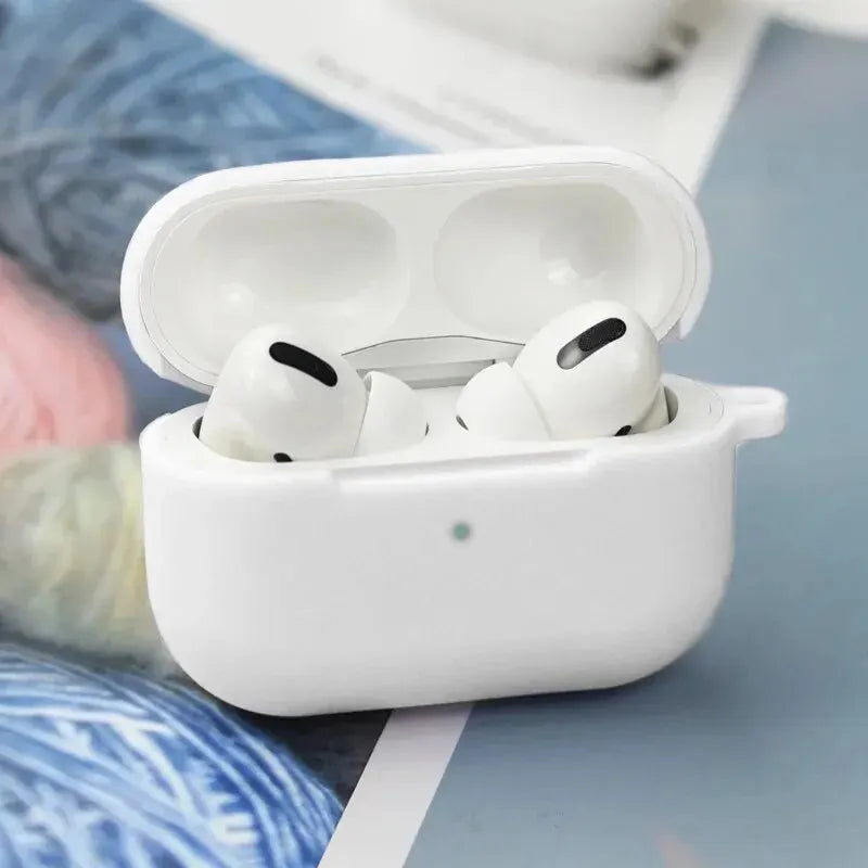 For AirPods Pro Protective Case Silicone New Solid Color Apple Bluetooth Headset Soft Case Protective Cover