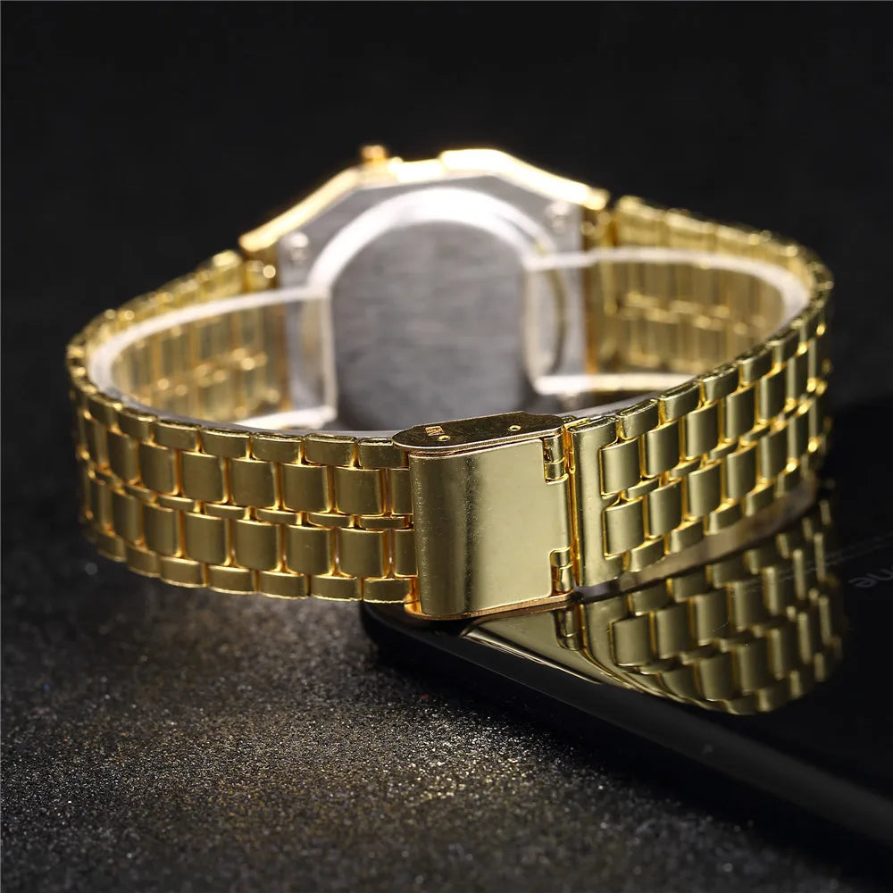 2023 Digital Watches For Men Sports Waterproof Bracelet Clock Gold Electronice LED Wristwatch Women Casucal montre homme relogio