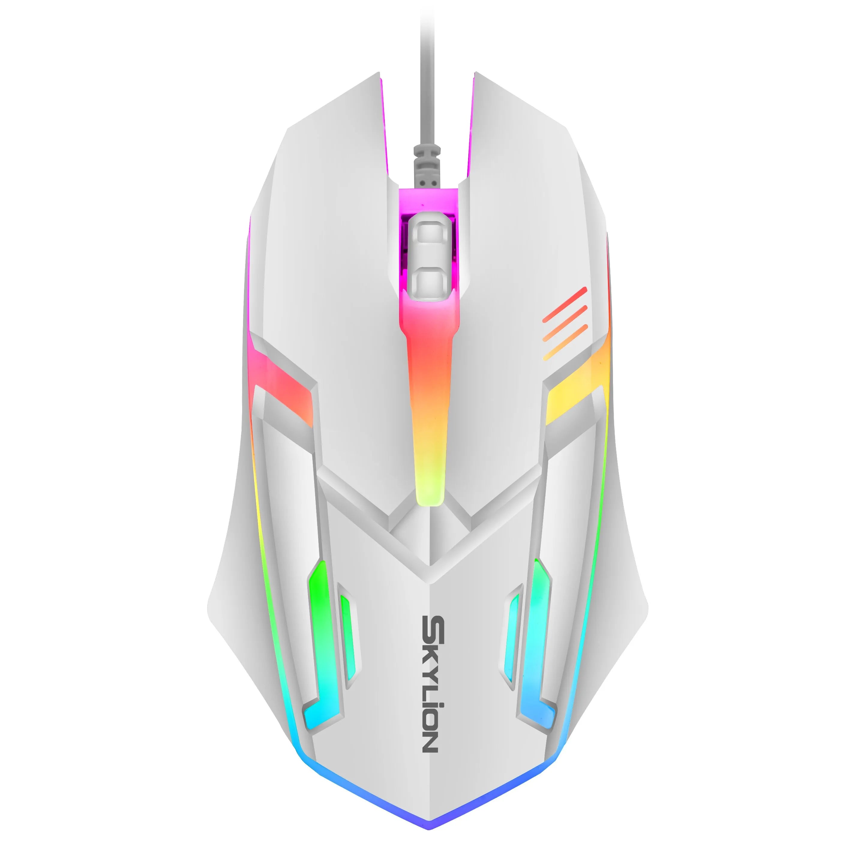 SKYLION F1 Wired 3 Keys Mouse Colorful Lighting Gaming and Office For Microsoft Windows and Apple IOS System