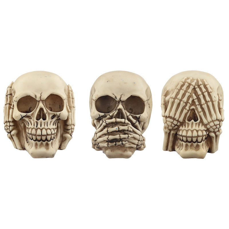 Fantasy Skull Set - See No Evil, Speak No Evil, Hear No Evil SK276-0