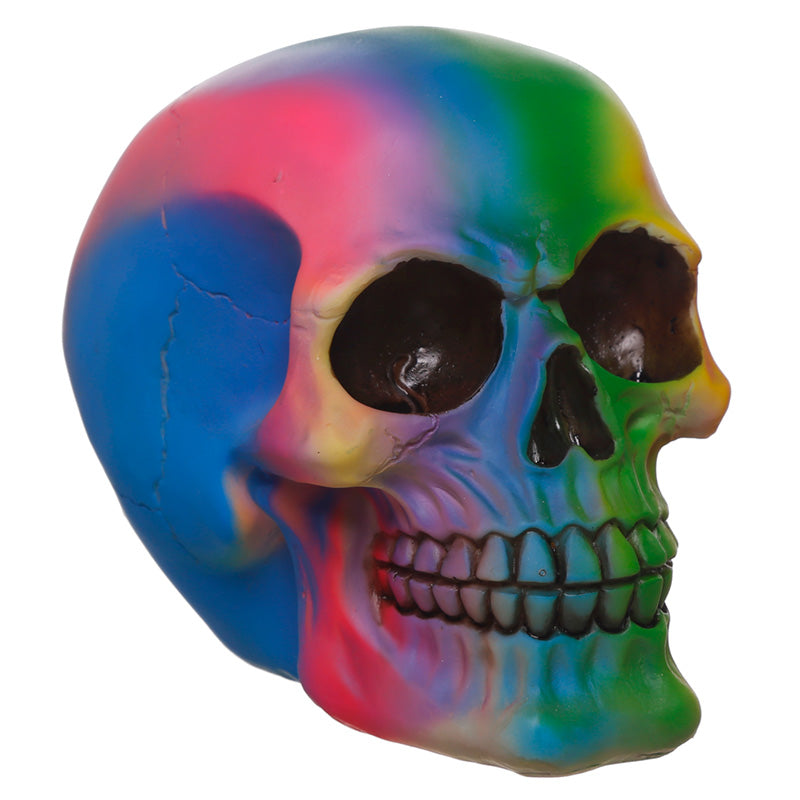 Gothic Rainbow Skull Ornament SK293-0