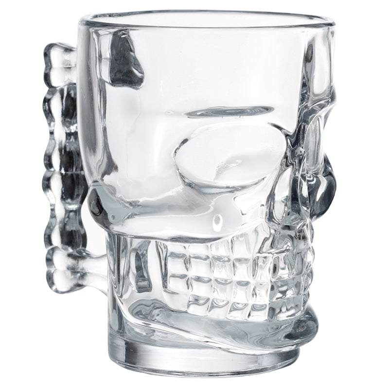 Glass Skull Head Shaped Tankard SK341-0